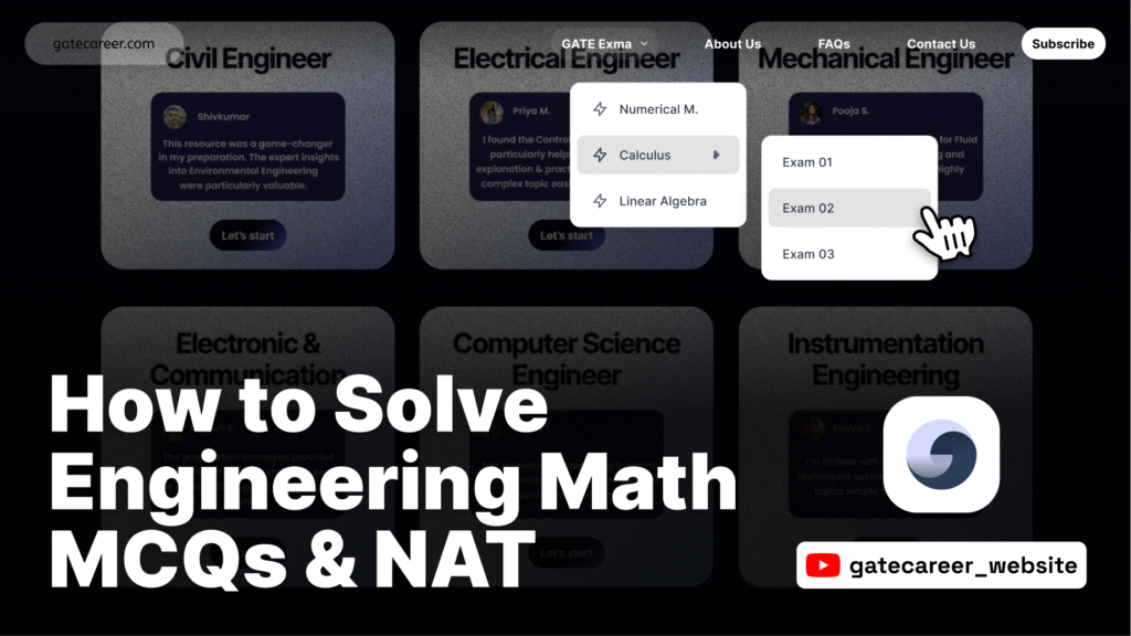How to Solve Engineering Math MCQs & NAT
