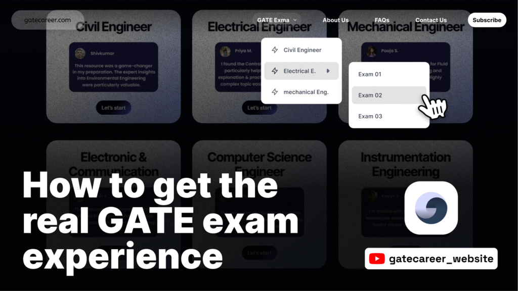 How to get the real GATE exam experience
